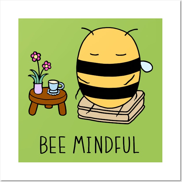 Bee Mindful - Pear Wall Art by ImperfectLife